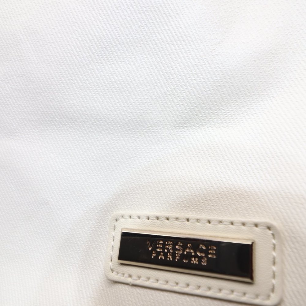 Versace Parfums White Weekender Travel Large Tote 22” x 14” - Picture 2 of 11